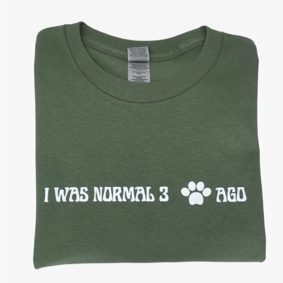 I WAS NORMAL 3 🐾 AGO Unisex Adult 100% Cotton T-Shirts - Various - Picture 6 of 7